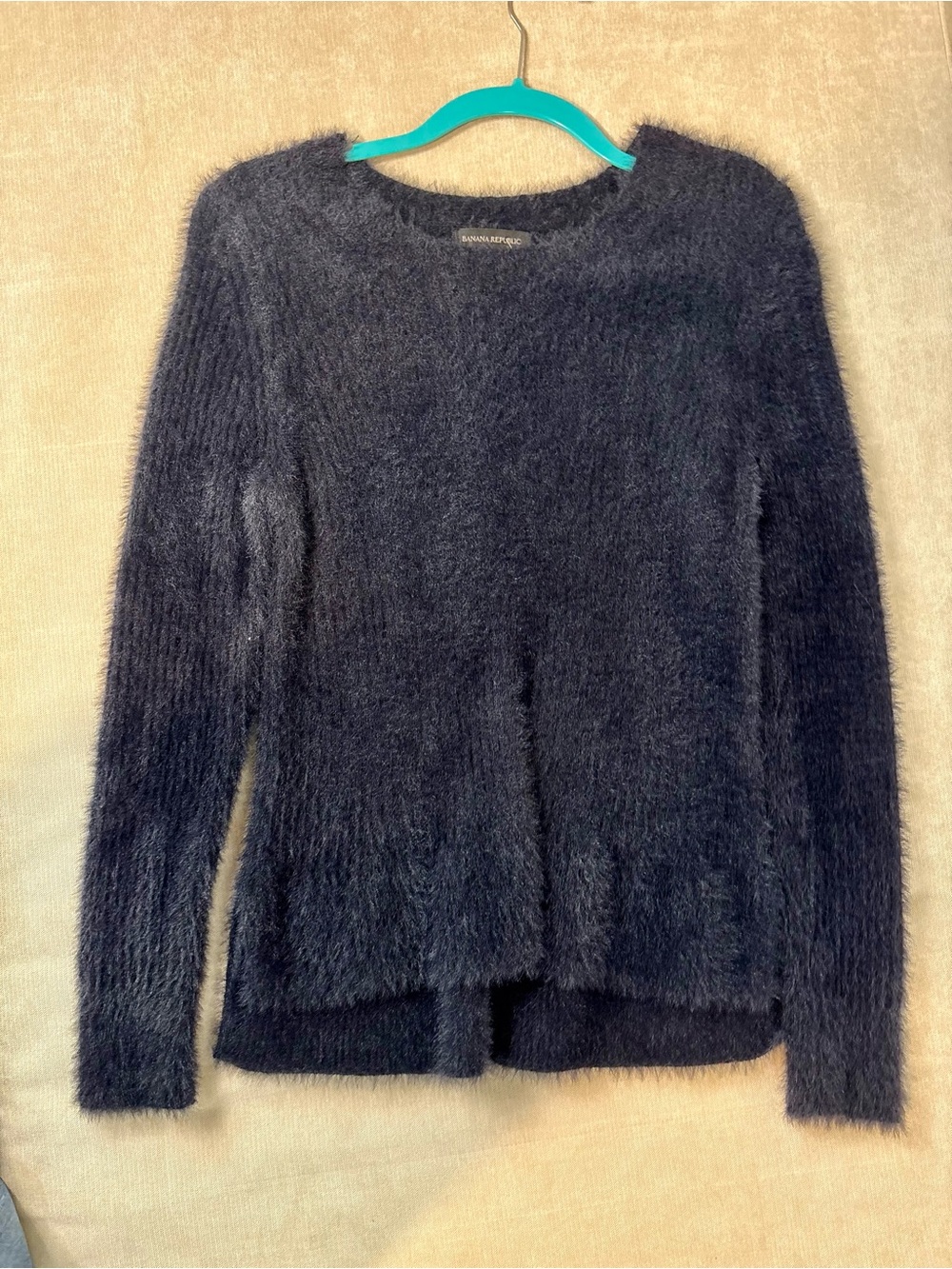 Banana Republic Women's Fuzzy Crewneck Sweater - Navy